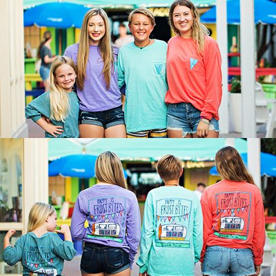 Happy Is Long Sleeve T-Shirt at Frost Bites Seaside